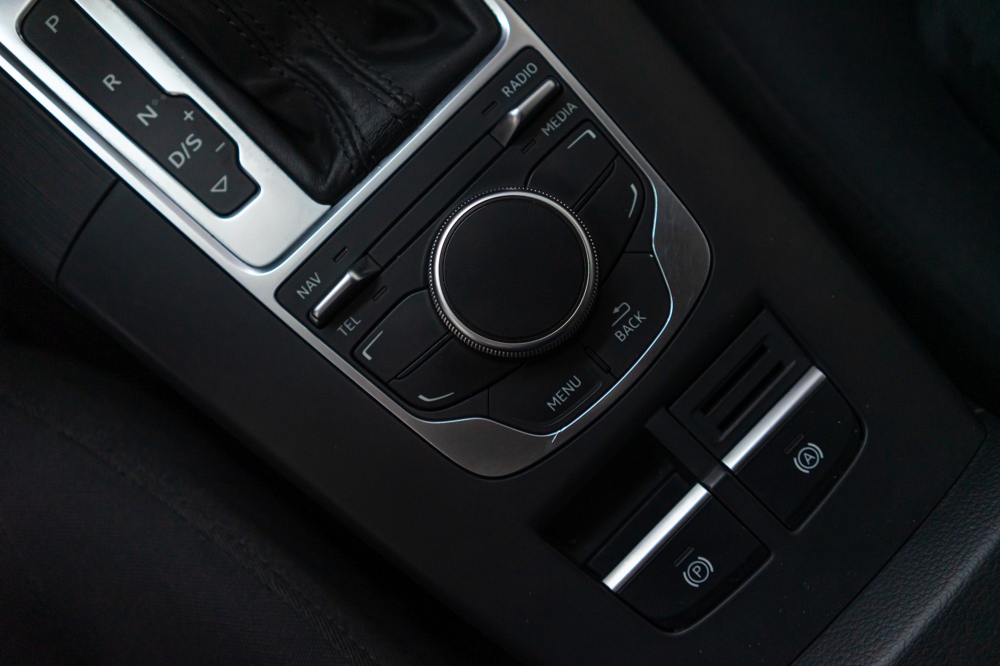 Istanbul, Turkiye - April 2021: Audi Car instrument panel. Dashboard