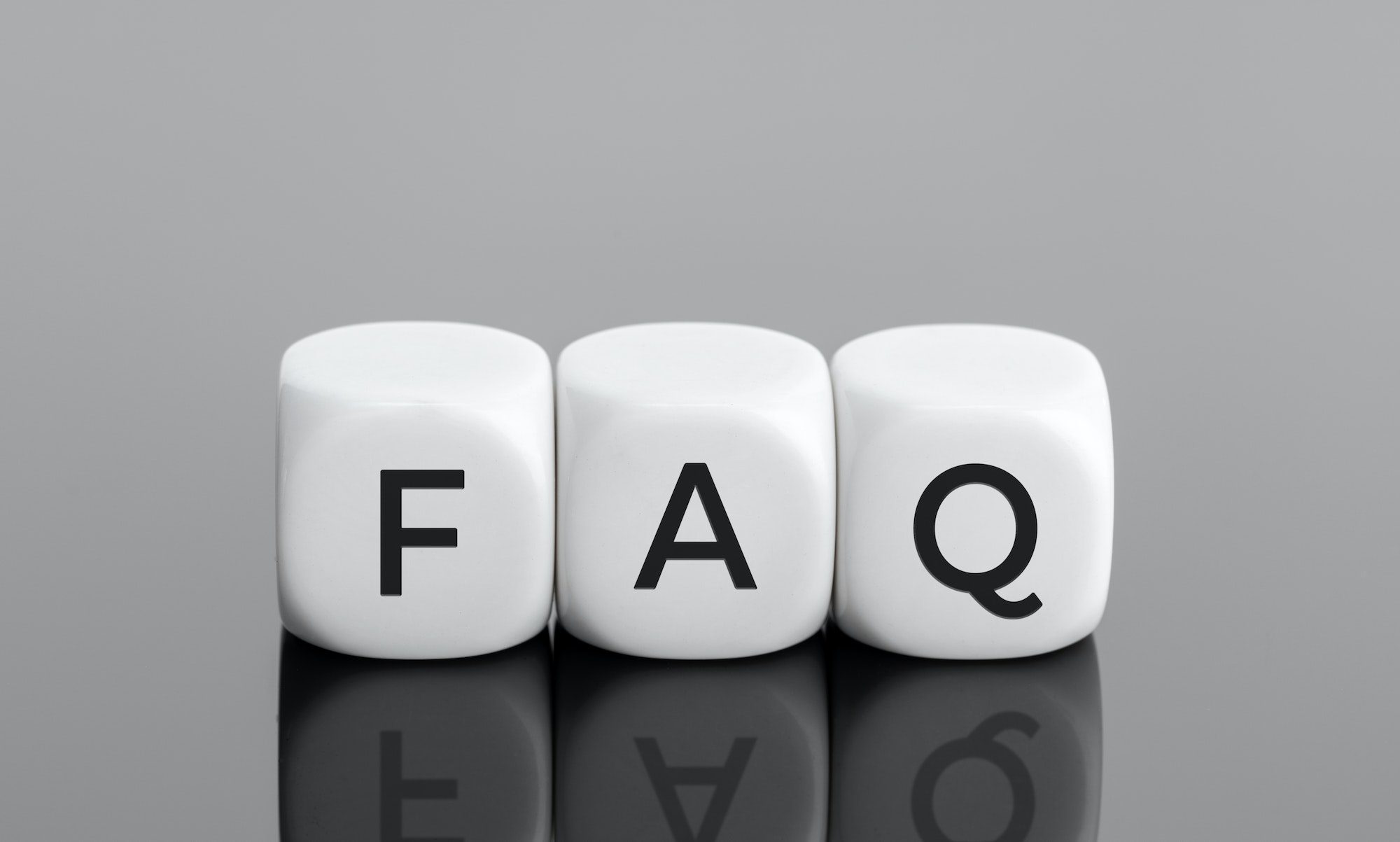 FAQ or frequently asked question concept