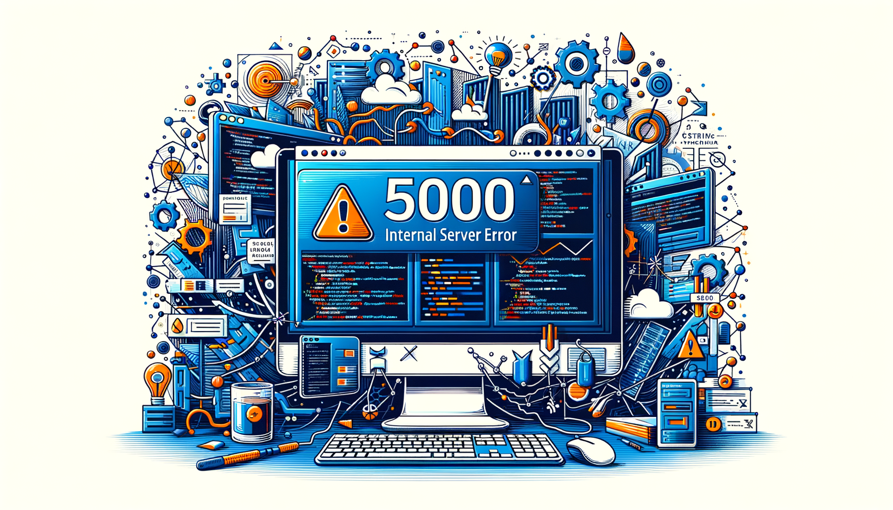 What causes a 500 Internal Server Error, and how does it impact a website?